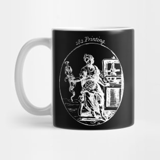 Angel of the Press - in White Mug